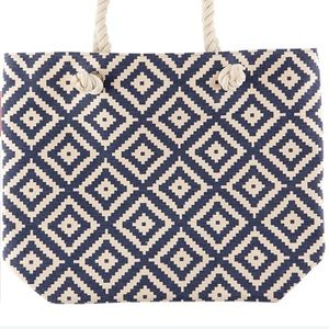 Summer & Rose Navy Diamond Tote
